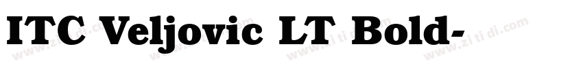 ITC Veljovic LT Bold字体转换